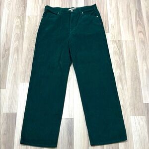 BDG Size 32 Green Corduroy Pants High Wide